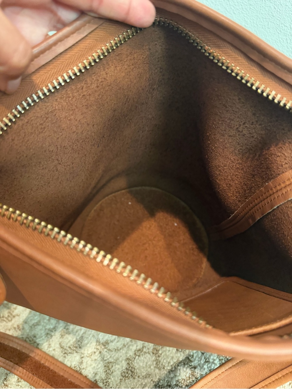 COACH 90’s Vintage Duffle in British Tan EXCELLENT - Picture 13 of 16